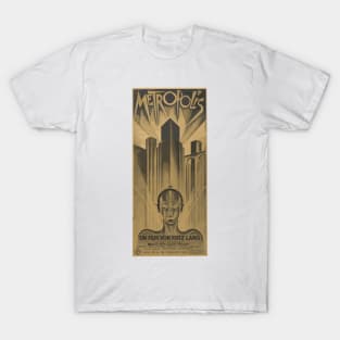 Metropolis- Fritz Land Classic Sci Fi Movie Poster T-Shirt